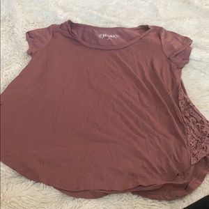 Wine lace high low top Mudd Medium